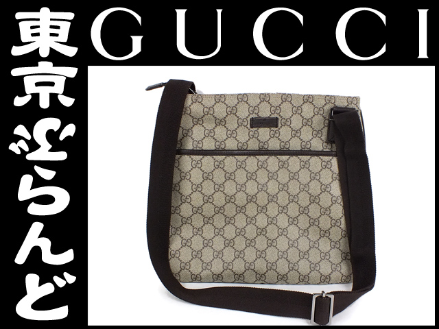 グッチ（GUCCI） GGプラス ショルダーバッグ ベージュ 茶 141626の高価