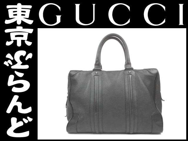 グッチ（GUCCI） レザービジネスバッグブリーフケース書類鞄黒6 145845