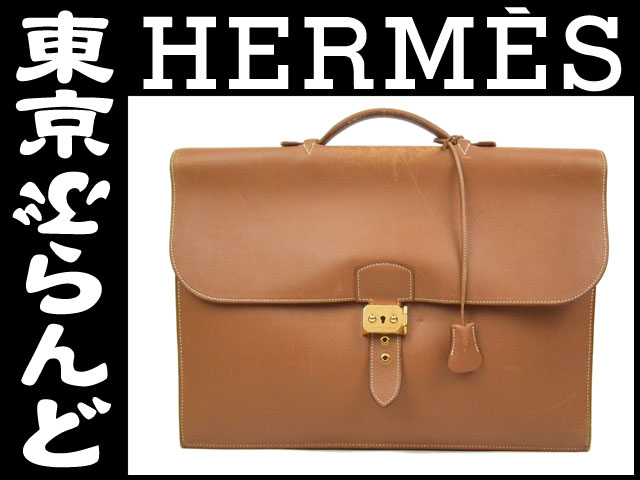 エルメス（HERMES） サックアデペッシュ41 バッグ クシュベル □A刻印