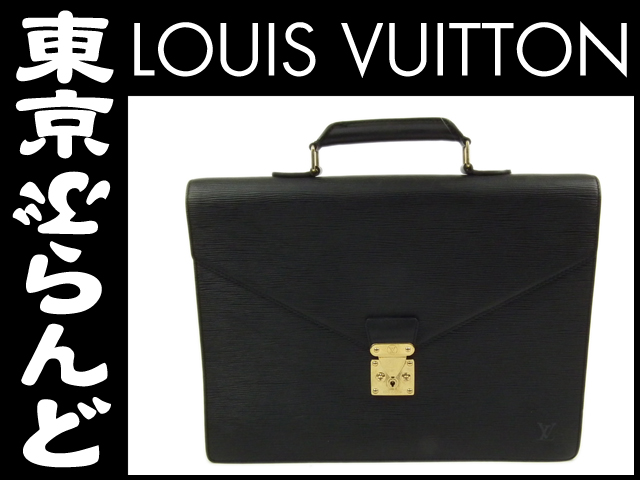 LOUIS VUITTON Business bag M54422 Conseiller Epi Leather Black
