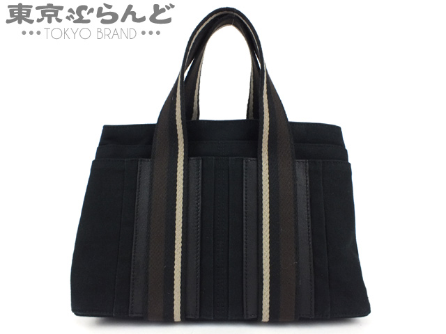 エルメス トロカホリゾンタルPM トートバッグ 黒 2