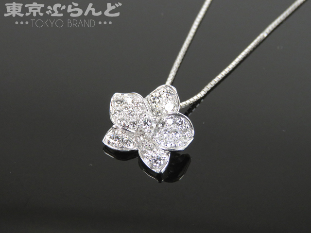 モニッケンダム（MONNICKENDAM) ネックレス K18WG×ダイヤ 0.51ｃｔ の