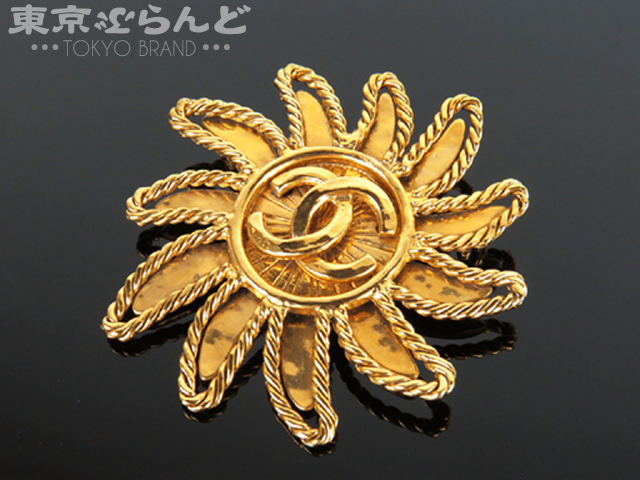 1円 シャネル ブローチココマーク94A太陽ヴィンテージ